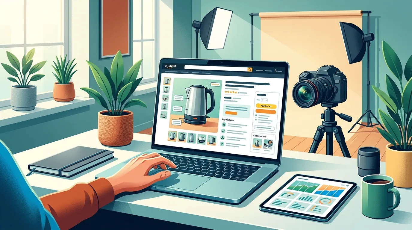 Side-by-side comparison of an optimized and unoptimized Amazon listing